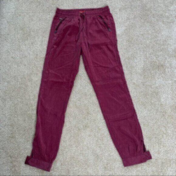 NWOT Esprit Burgundy Drawstring Joggers - Picture 5 of 13